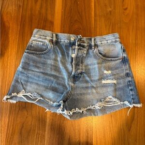 PacSun Light Blue Distressed Jean Shorts